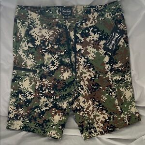 Digital Camo Cargo Shorts